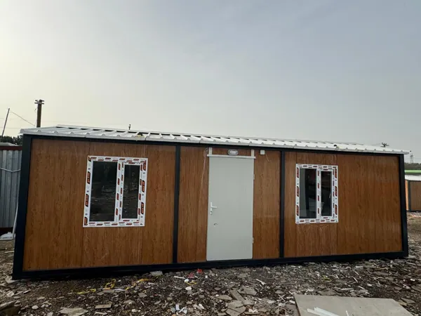 Ahşap Görünümlü Çatılı Konteyner